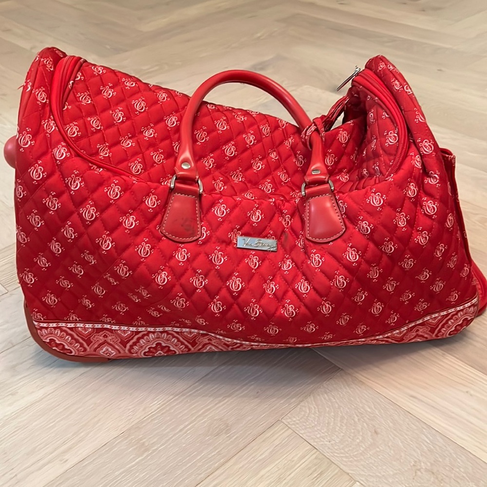 Vera Bradley weekender on wheels